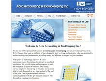Tablet Screenshot of acroaccounting.com
